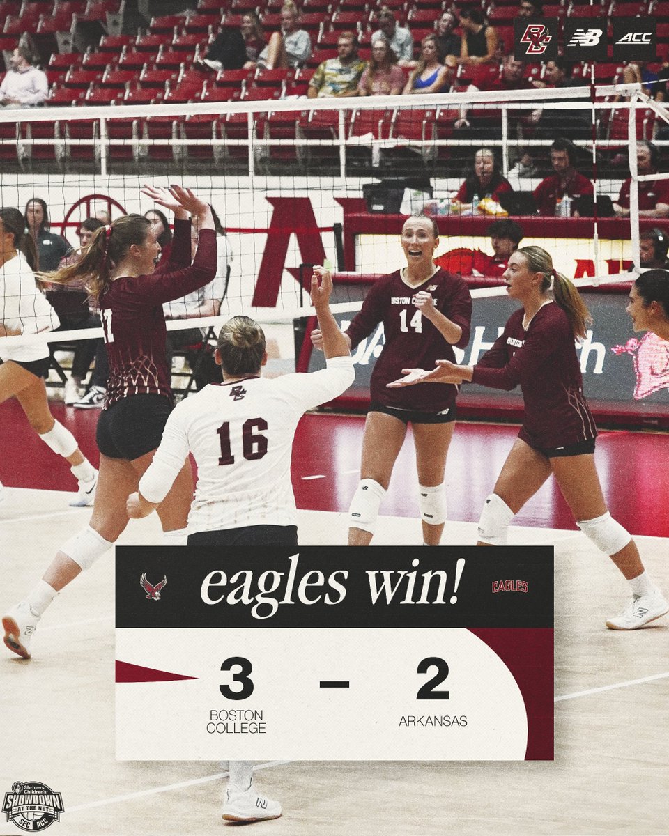 BC_Volleyball's tweet photo. this>>

S5| BC 15, Arkansas 12 https://t.co/RkTgeksBDV