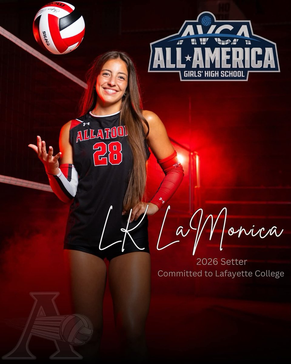 Allatoona Volleyball (@allatoonavb) on Twitter photo Congratulations to <a href="/AllatoonaVB/">Allatoona Volleyball</a> Senior Setter <a href="/LK_LaMonica/">LK LaMonica</a> on reaching an incredible milestone - 3,000 career assists! A truly impressive achievement and a testament to your hard work and dedication.
<a href="/toona_athletics/">Allatoona Athletics</a>
<a href="/cobb_sports/">Cobb Sports</a>
<a href="/OfficialGHSA/">GHSA</a>
<a href="/LafColVBall/">Lafayette Volleyball</a> Congratulations to <a href="/AllatoonaVB/">Allatoona Volleyball</a> Senior Setter <a href="/LK_LaMonica/">LK LaMonica</a> on reaching an incredible milestone - 3,000 career assists! A truly impressive achievement and a testament to your hard work and dedication.
<a href="/toona_athletics/">Allatoona Athletics</a>
<a href="/cobb_sports/">Cobb Sports</a>
<a href="/OfficialGHSA/">GHSA</a>
<a href="/LafColVBall/">Lafayette Volleyball</a>