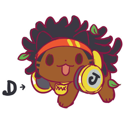 HOTにいこうぜ！のNECOだ！のラフ　画:たみおさん