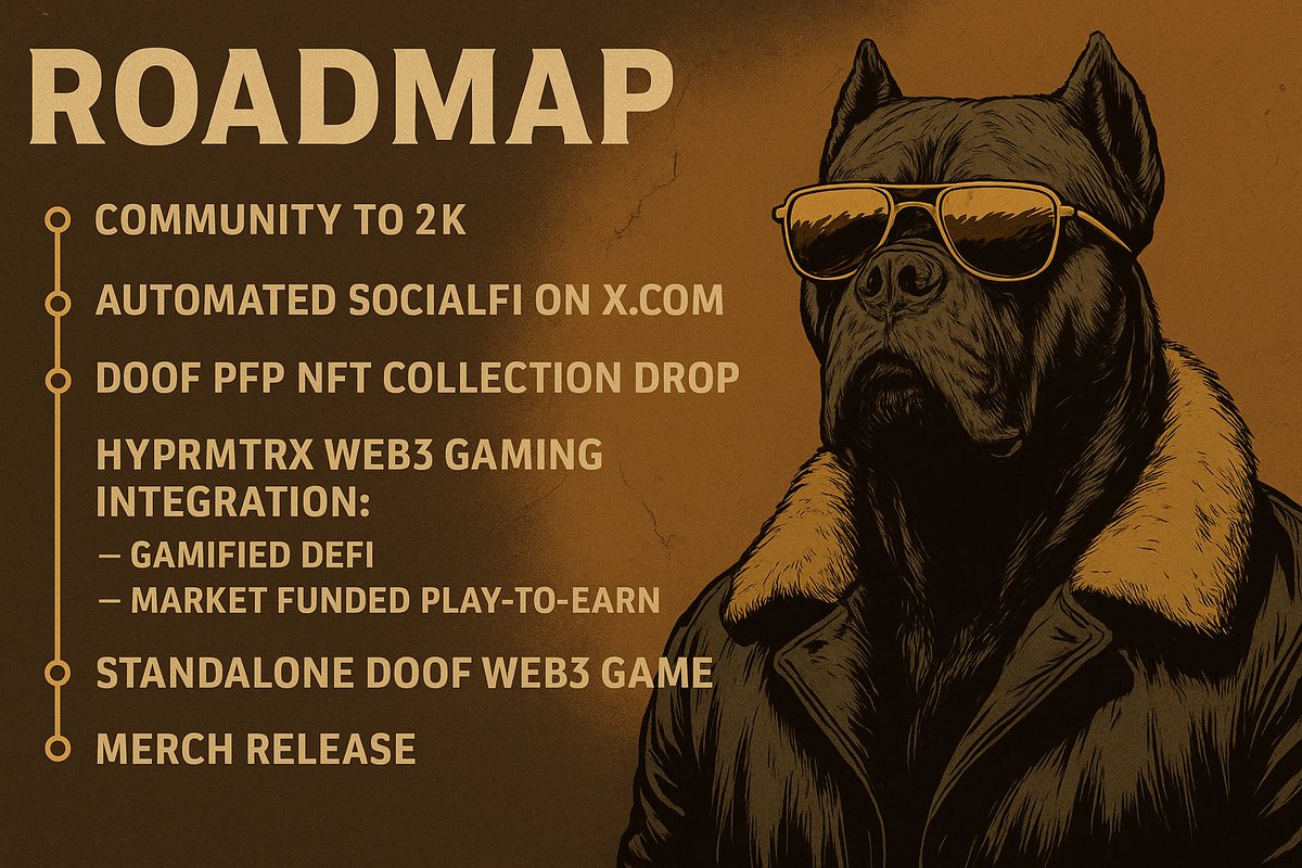 HOG Gaming Guild (@hog_369) on Twitter photo ๐HOG x Hyprmtrx Giveaway
๐ 10M Total Supply Only
๐ Bag $DOOF now ๐ถ๐ฅ
Not just another token โ itโs a revolution.
Powered by <a href="/Hyprmtrx/">Hyprmtrx: Game-to-WEB3 Bridge</a> โก and driving the next era of Web3 gaming with true SocialFi impact.
๐ $1 is LOCKED IN
๐ฅ Doof Roadmap:
โข PFP NFT Drop
โข ๐HOG x Hyprmtrx Giveaway
๐ 10M Total Supply Only
๐ Bag $DOOF now ๐ถ๐ฅ
Not just another token โ itโs a revolution.
Powered by <a href="/Hyprmtrx/">Hyprmtrx: Game-to-WEB3 Bridge</a> โก and driving the next era of Web3 gaming with true SocialFi impact.
๐ $1 is LOCKED IN
๐ฅ Doof Roadmap:
โข PFP NFT Drop
โข