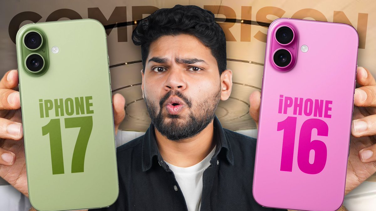 digitindia's tweet photo. iPhone 17 vs iPhone 16⚡️
What’s new, what’s better & is it actually worth it?
Find out 👇
https://t.co/tK07LhnI9N
#iPhone17 #iPhone16 #AppleEvent #iPhoneUpgrade https://t.co/GABvvhVMwy