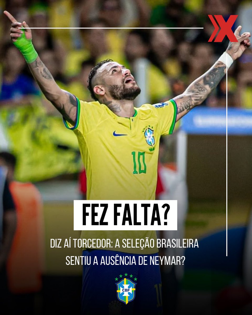 xsportsbrasil's tweet image. O QUE VOCÊ ACHA, TORCEDOR? 👇👀

A Seleção Brasileira ficou sem Neymar nas partidas contra o Chile e Bolívia. Você acha que o camisa 10 do Santos fez falta?

Diz aí nos comentários 👇💬

Acerte na ❌!

📸 Reprodução/Instagram 

#Xsports #Neymar #Brasil #SelecaoBrasileira
