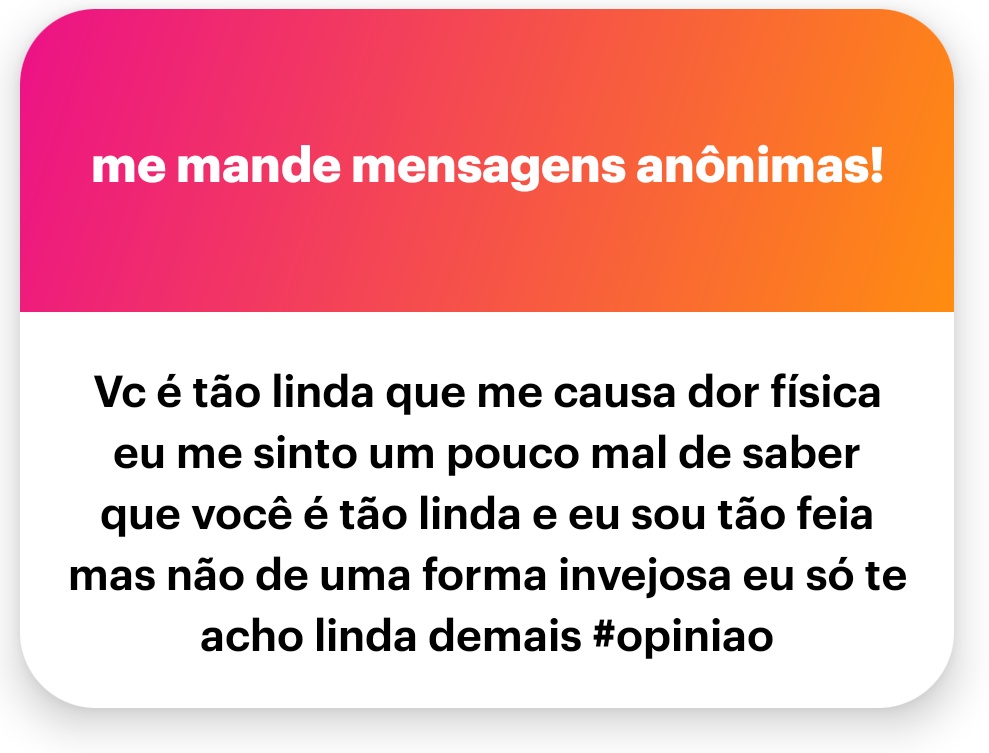 eu duvido q vc seja feia mas como que eu respondo a isso eu nao sei oq eu falo