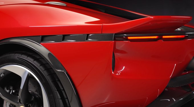 Ferrari 849 Testarossa Hybrid Supercar Front View