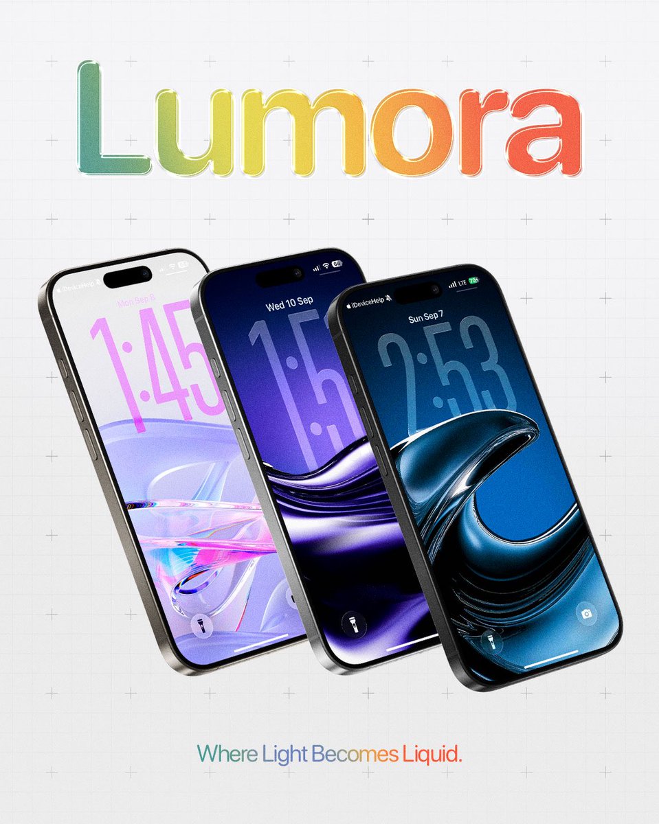 iDeviceHelpus's tweet image. 🎨 Since the New Wallpapers for the New iPhone 17, 17 Air and 17 Pro really SUCK, 🤮This is Lumora Where Light Becomes Liquid! 10 beautifully crafted wallpapers to complement your iPhone‼️
Direct Link: idevicehelp.gumroad.com/l/lefmuc Thank you for The Support!
