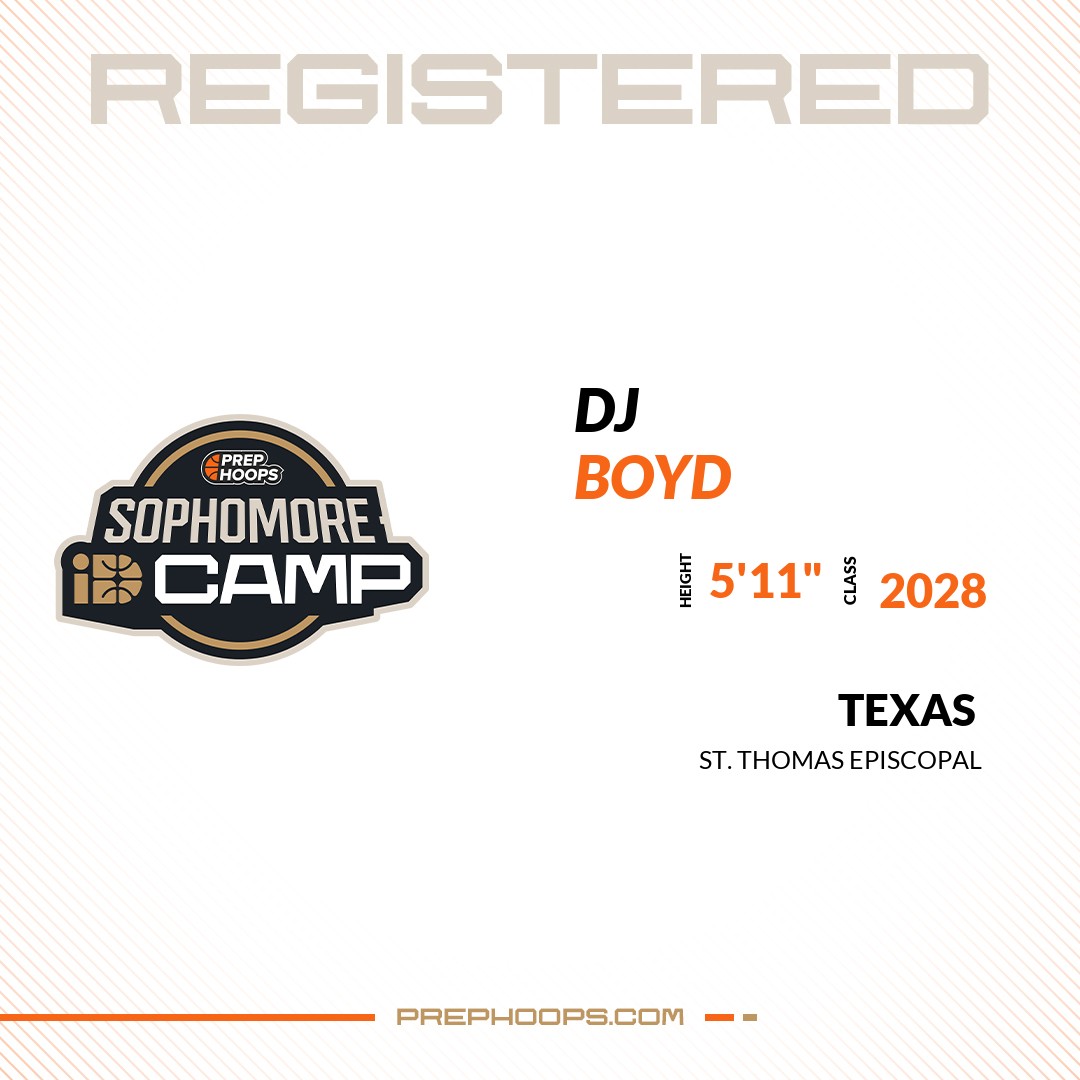 Welcome Class of 2028 DJ Boyd (<a href="/djboyd_/">Donovan Boyd Jr. 2028</a>) of ST. Thomas Episcopal HS to the <a href="/PrepHoopsTX/">Prep Hoops Texas</a> Showcase @ Sport Support Athletic Center (Swisher Courts). 

🔥🏀 #PHIDCampTX 🏀🔥

Register NOW! 👇  
events.prephoops.com/e/1588/registe…
