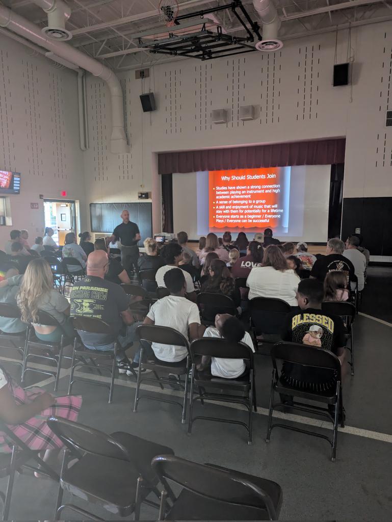 clearprincipal's tweet image. The elementary instrumental parent night was a successful and well attended evening! 

#HPSDawesome #elementarymusicalprograms