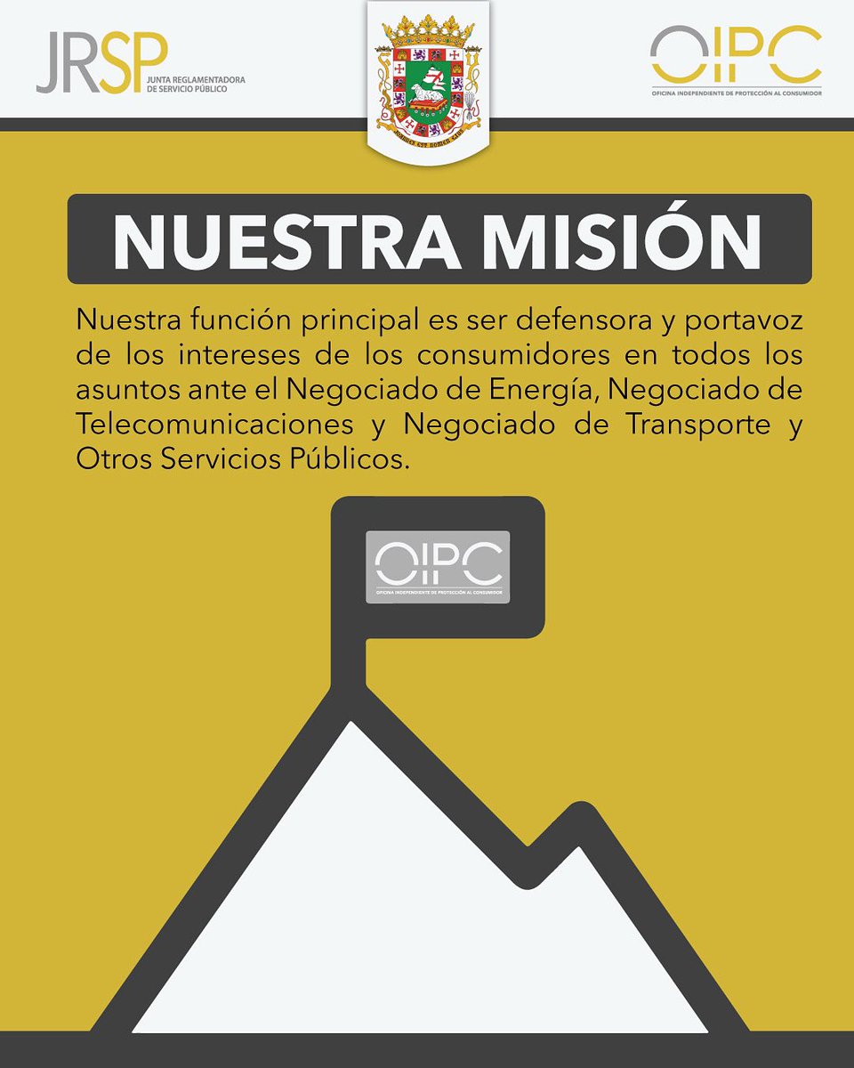 Oficina Independiente de Protección al Consumidor (@oipcpr) on Twitter photo 💡Defendemos y representamos los intereses de los consumidores ante los Negociados de Energía, Telecomunicaciones, y Transporte y Otros Servicios Públicos. #OIPCTeOrienta <a href="/lafortalezadepr/">La Fortaleza</a> 💡Defendemos y representamos los intereses de los consumidores ante los Negociados de Energía, Telecomunicaciones, y Transporte y Otros Servicios Públicos. #OIPCTeOrienta <a href="/lafortalezadepr/">La Fortaleza</a>