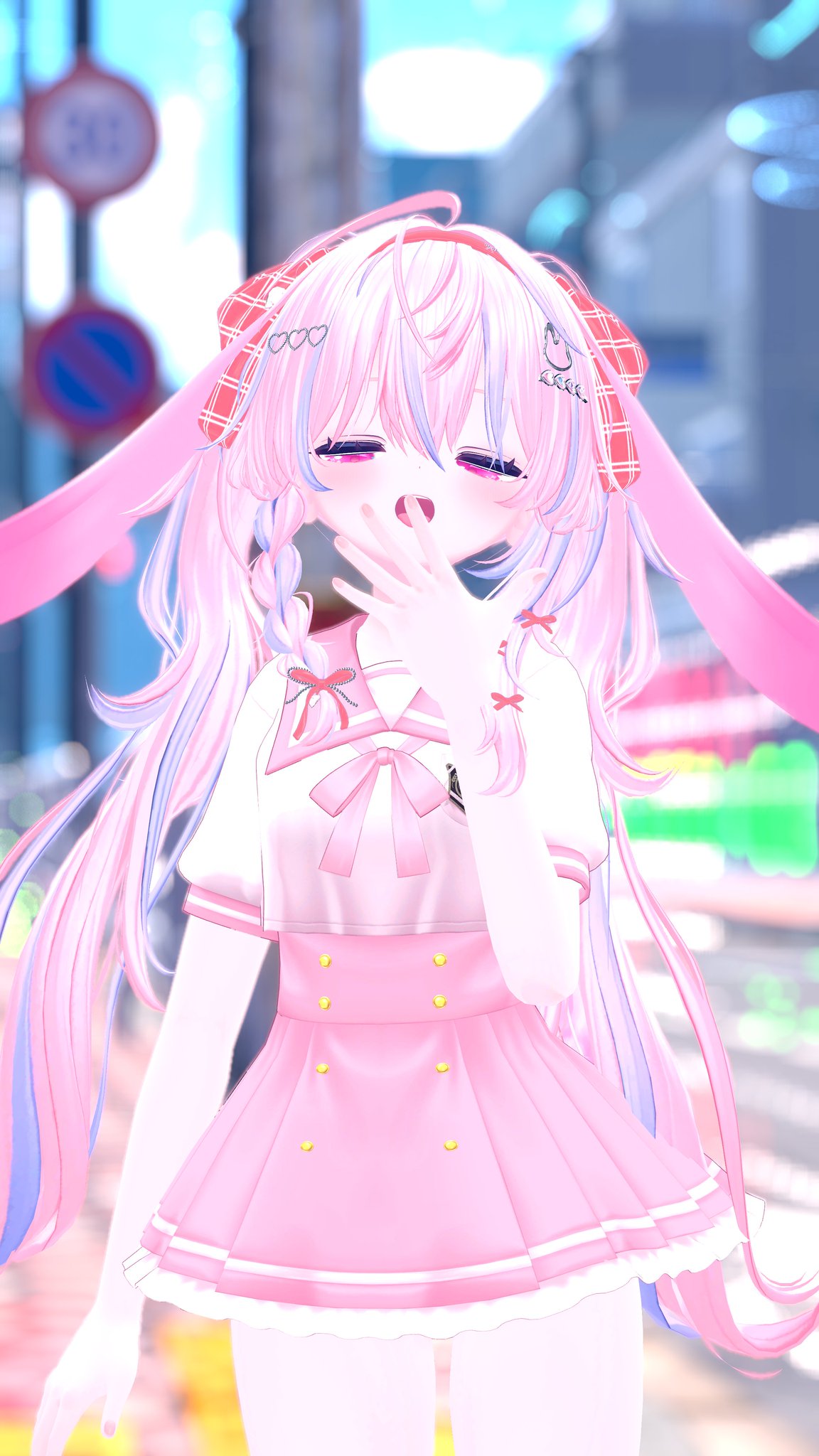 ハンドメイド❣️お花見❣️おめかしうさきちゃん❣️さくら、蝶々、春のアレンジ❣️ アトリエ•アキ やよちゃんの押し花展 今日は朝からいいお天気