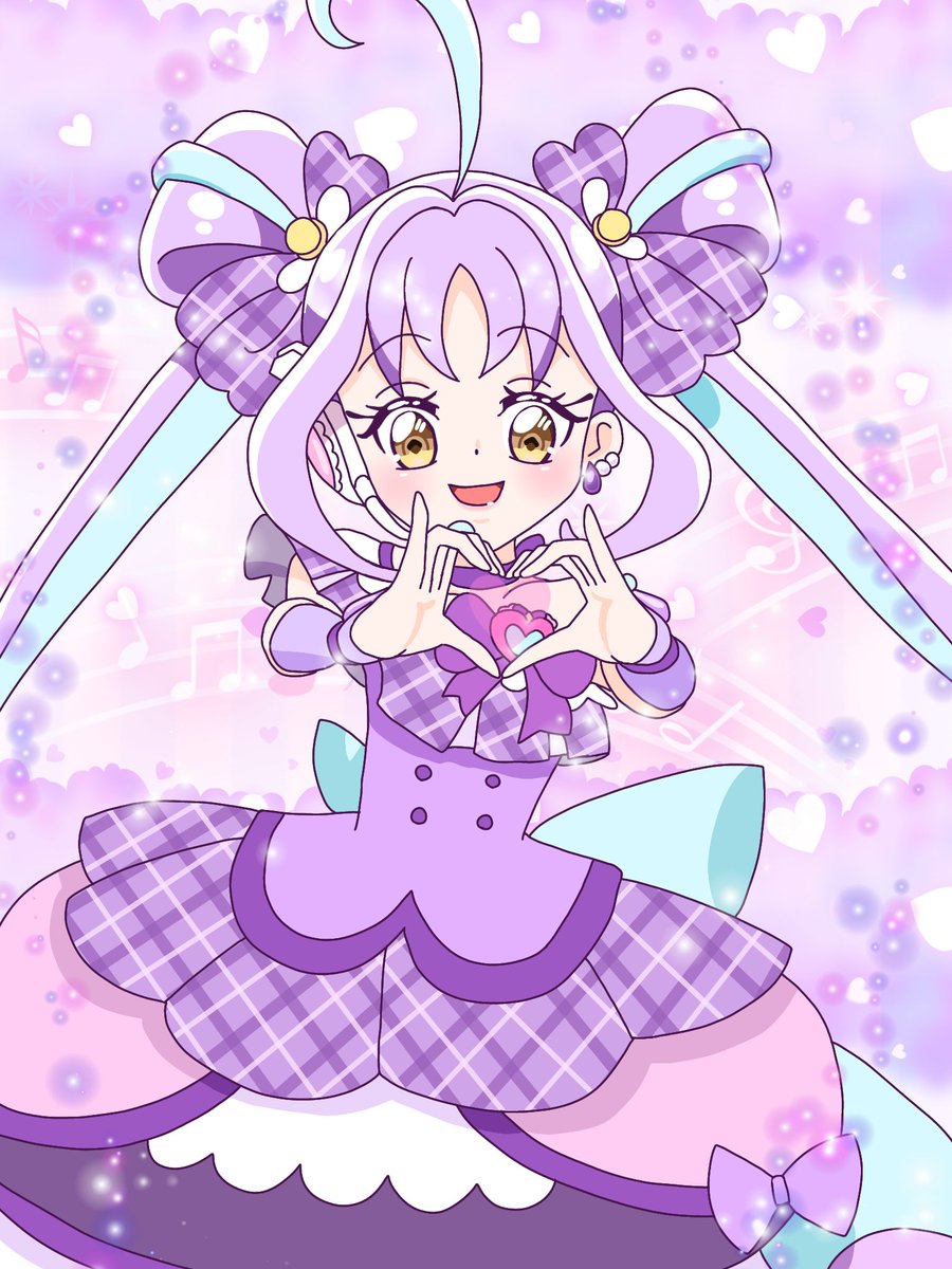 キミとアイドルプリキュア♪キュアキュンキュン紫雨こころイースター缶バッジノーマル キュアキュンキュン/紫雨こころ | キミとアイドルプリキュア♪ | 東映