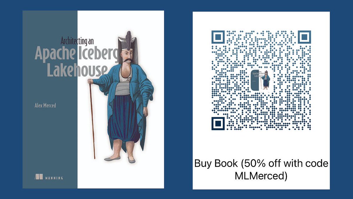 Alex Merced | Open Data Lakehouse Advocate (@amdatalakehouse) on Twitter photo Pick-up “Architecting an Apache Iceberg Lakehouse”
Pickup here: manning.com/books/architec…
#ApacheIceberg #DataLakehouse Pick-up “Architecting an Apache Iceberg Lakehouse”
Pickup here: manning.com/books/architec…
#ApacheIceberg #DataLakehouse