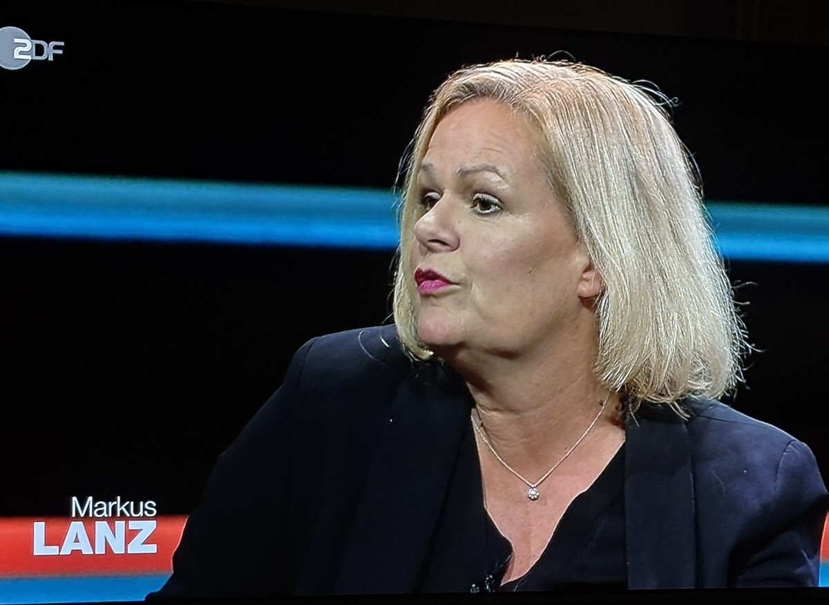 Chinaski0815's tweet image. Gut, dass sie keine Innenministerin mehr ist. #Lanz #Faeser