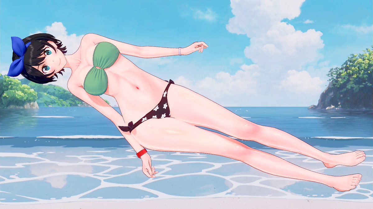 瑠夏ちゃんの水着。
#コイカツ