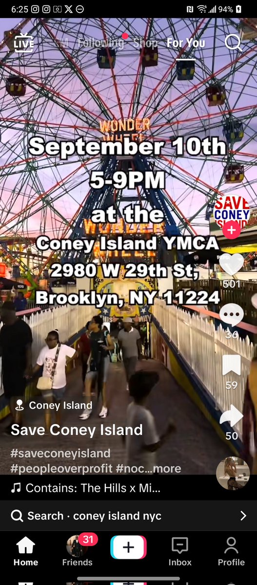 Sweets15189591's tweet photo. HEY 2 ALL MY PPLS A MEETING IS BEING HELD 2MORROW IN CONEY ISLAND 2 STOP IT 2 STOP IT FROM BEING TORE DOWN 2 MAKE A CASINO CAME STEP UP 2 STOP IT FROM HAPPENING SAVE CONEY ISLAND IT'S A FAMOUS PLACE LET'S KEEP IT HOPE 2 SEE👀YALL THERE SAVE CONEY ISLAND🥰👍🙏💙🌊💋💯 https://t.co/qnKYgNXHzT