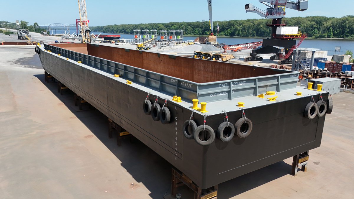 The CMT Bryant recently underwent dry-docking for inspection &amp; preventive maintenance. Our team performed extensive steel repairs, including shell plating renewals, internals, bin-wall &amp; hopper repairs. The barge was fully blasted, painted &amp; fitted with sacrificial anodes.