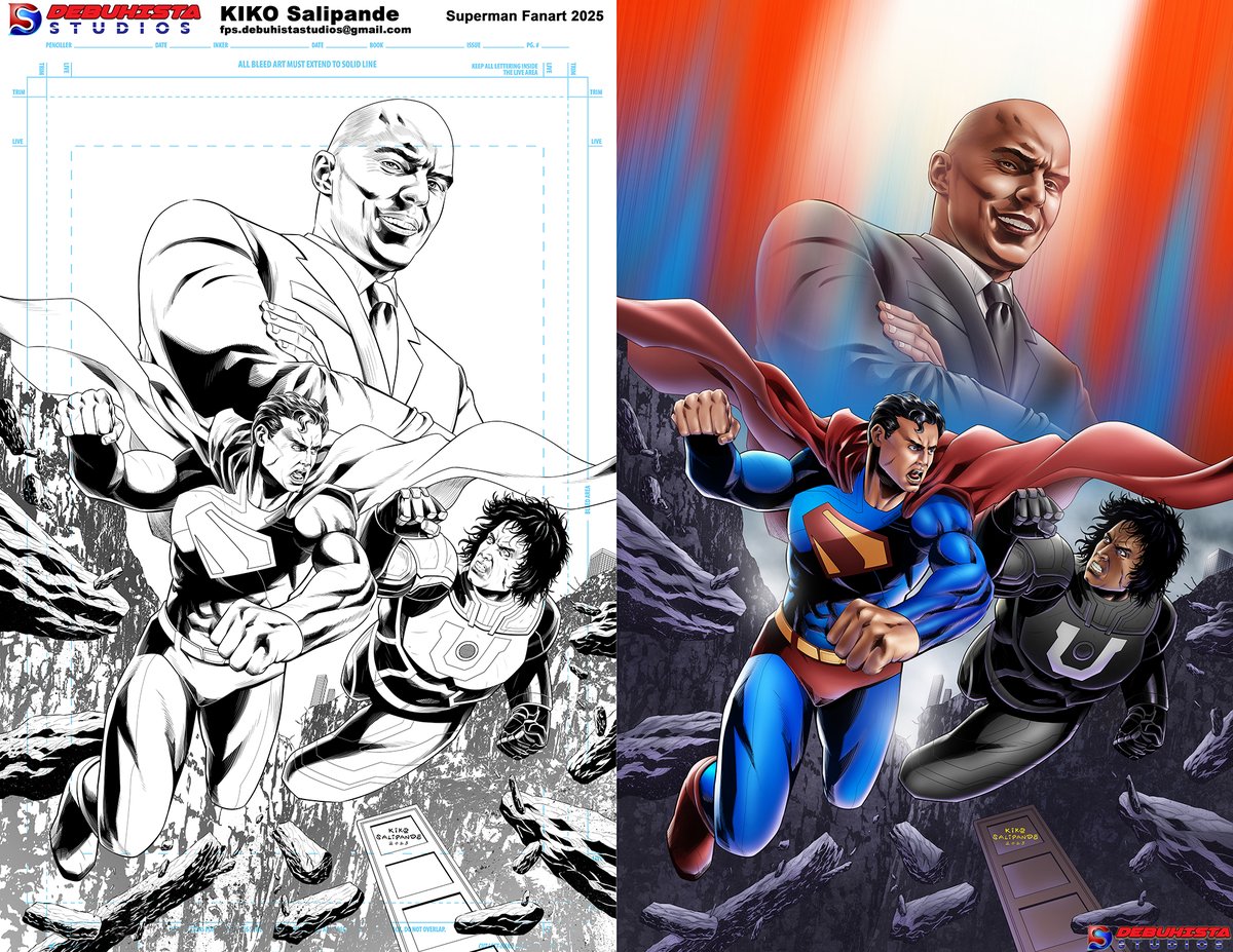 Debuhista's tweet photo. Superman Fanart 2025

Digital Media: Adobe Photoshop and Wacom Graphics Tablet

Comic Artist for hire &amp; OPEN for Commissions. 

Comic Sequential Pages: https://t.co/uVPAiTRpYB

Comic Covers/Pinups: https://t.co/nJFyeyRIXJ

 ✉️   fps.debuhistastudios@gmail.com https://t.co/9Sa7GzFK5k