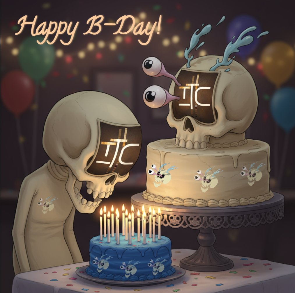 TheTezos's tweet photo. O joyous day, we sing of birth's delight  
To Guardian @skllzarmy, our heart's bright light!

Happy Birthday Skllz!!🥳💝🎂 https://t.co/ssyOSfFOEl