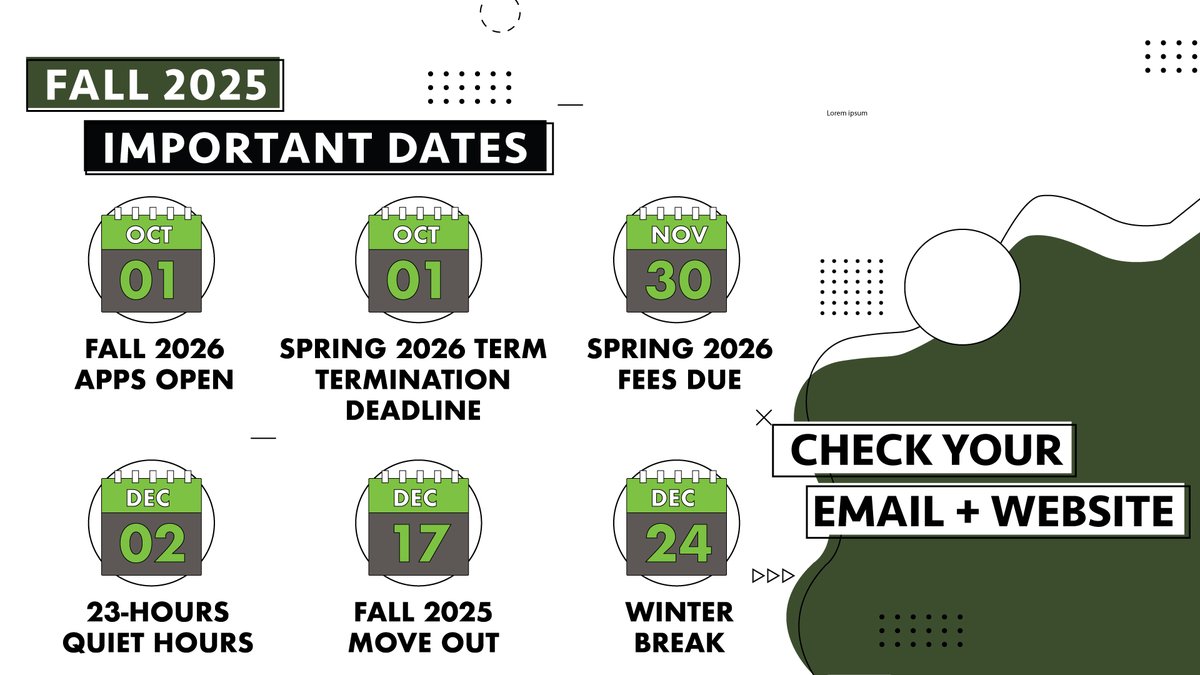 Residence and Housing Important Dates!
Check out the page below for all the important dates and never miss a deadline!
sfu.ca/students/resid…