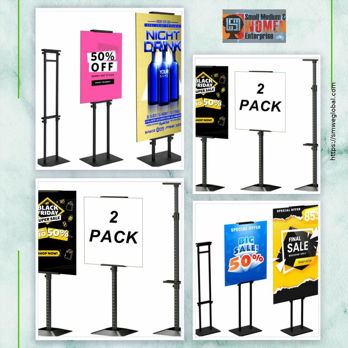 UfumbuziSolutio's tweet image. Elevate your trade show presence with the GUOHONG Adjustable Poster Stand! Heavy-duty and double-sided, it showcases your message at up to 75 inches tall. Stand out! #TradeShowEssentials #DisplaySolutions

Shop Now smweglobal.com/products/guoho…