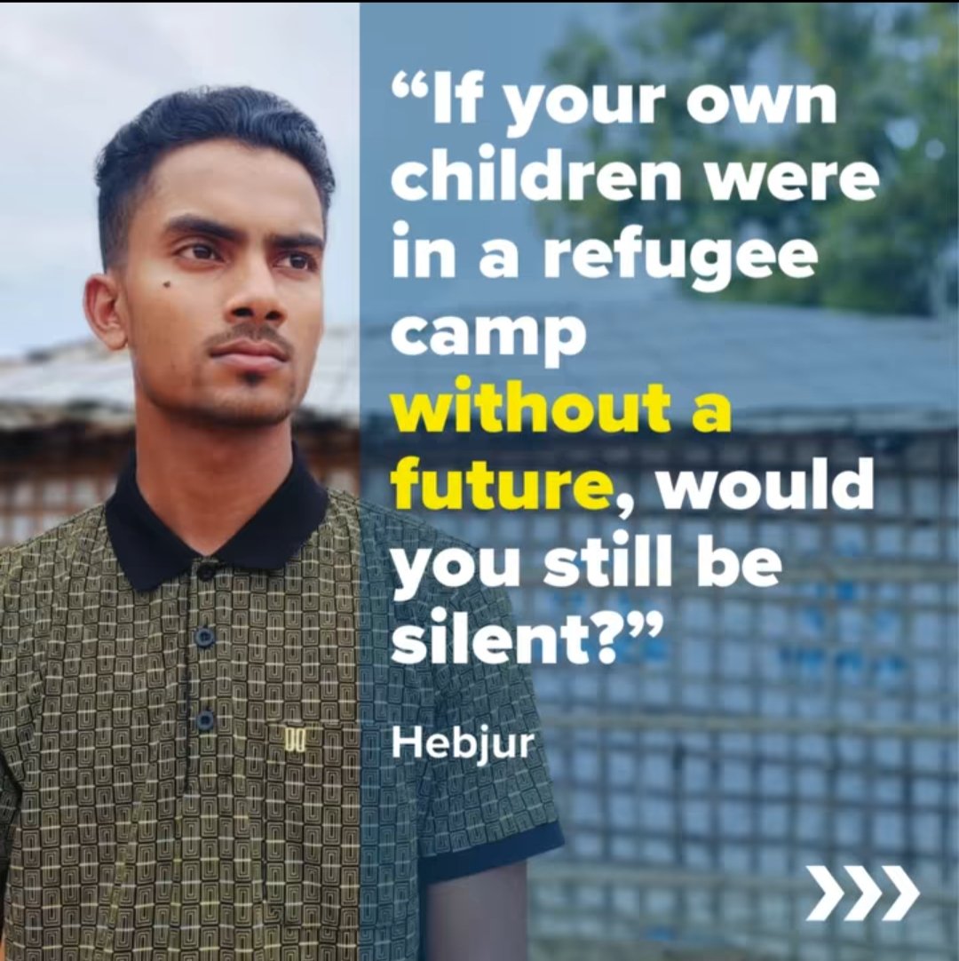 As the #UNGA 🇺🇳 debate kicks off, Rohingya youth in Bangladesh shared with us questions they have for world leaders gathering in New York🗣️
 
“When will we be able to return to our motherland &amp; live free again?”
 
Their voices must be heard. Their future cannot be forgotten🙏👇🏽