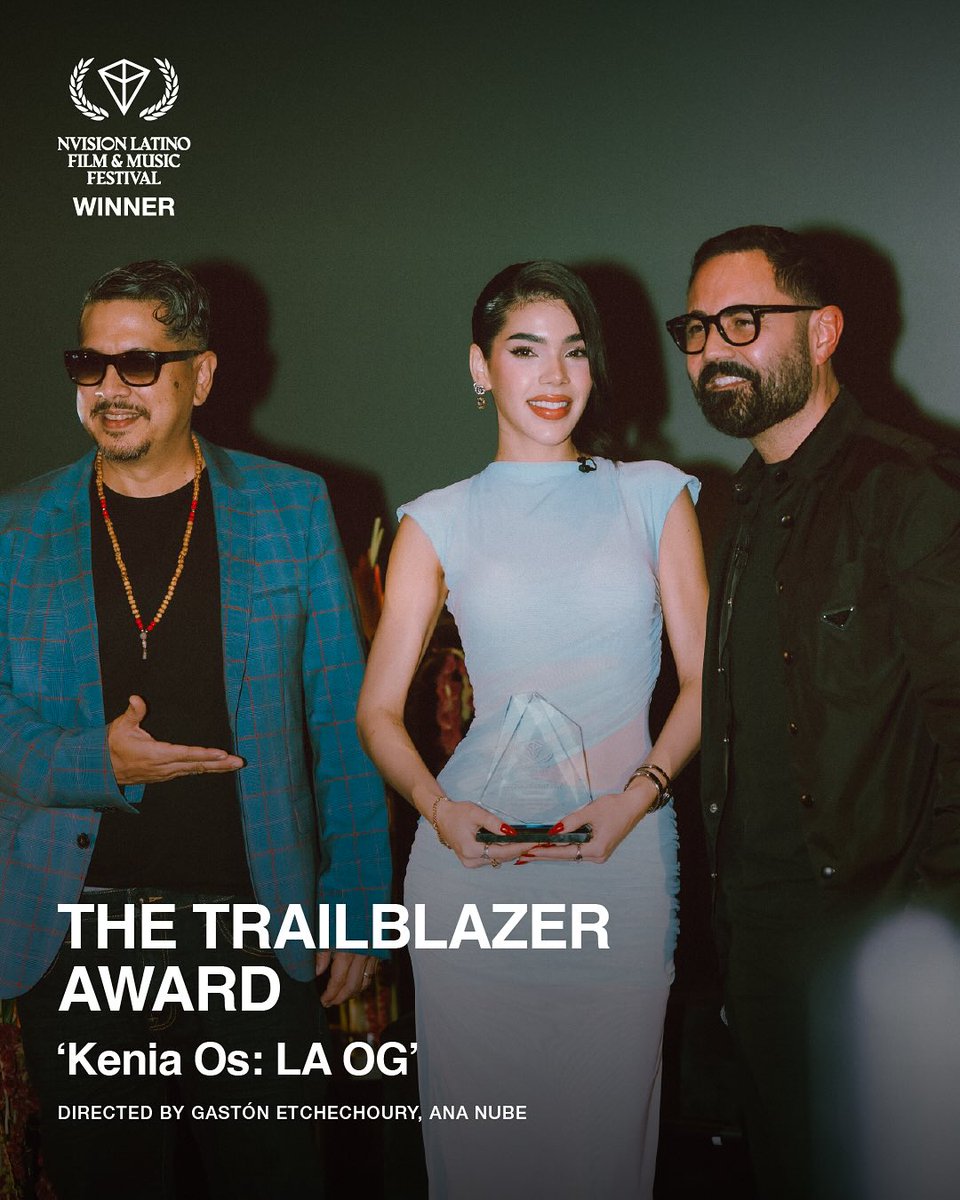 Kenia OS ha sido galardonada con el premio 'Trailblazer Award' en el NVISION Latino Film &amp; Music Festival por su documental 'Kenia OS: LA OG'.
