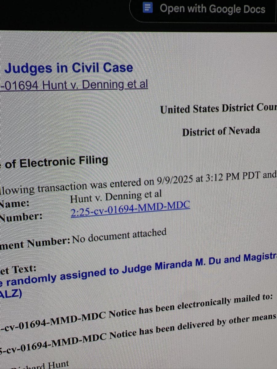 hello christina denning et al it is your time now u are a black eye to the justice system of USA 🇺🇸 and it is my duty to remove u 🤣🤣🤣🤣🤣🤣 not one of u are getting away with your transgressions #KINGHUNTO