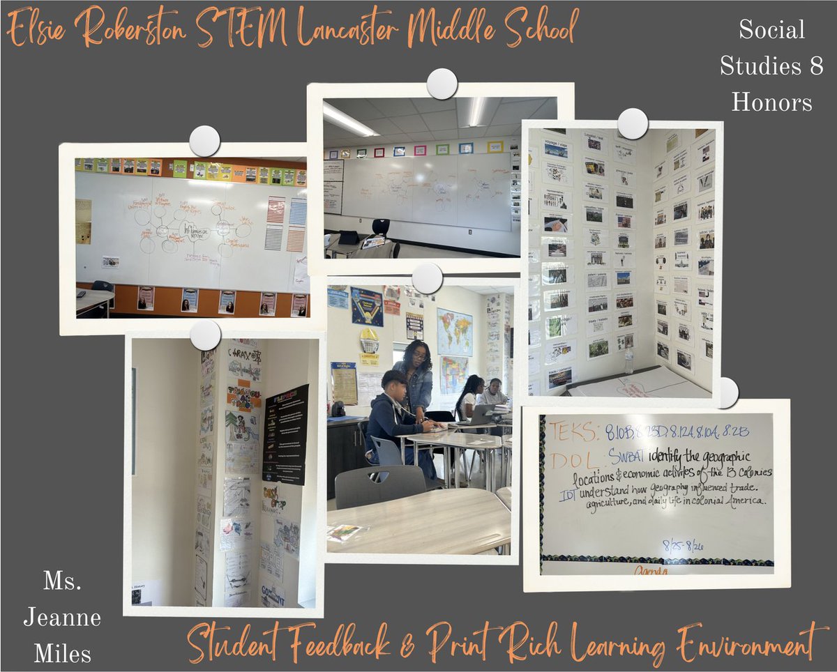 Ms. Miles’ classroom = print-rich, student-centered, and feedback-focused! We love to see it! 👏🏾👏🏾👏🏾🧡🖤🐯 #ShoutOut #LMSExcellence