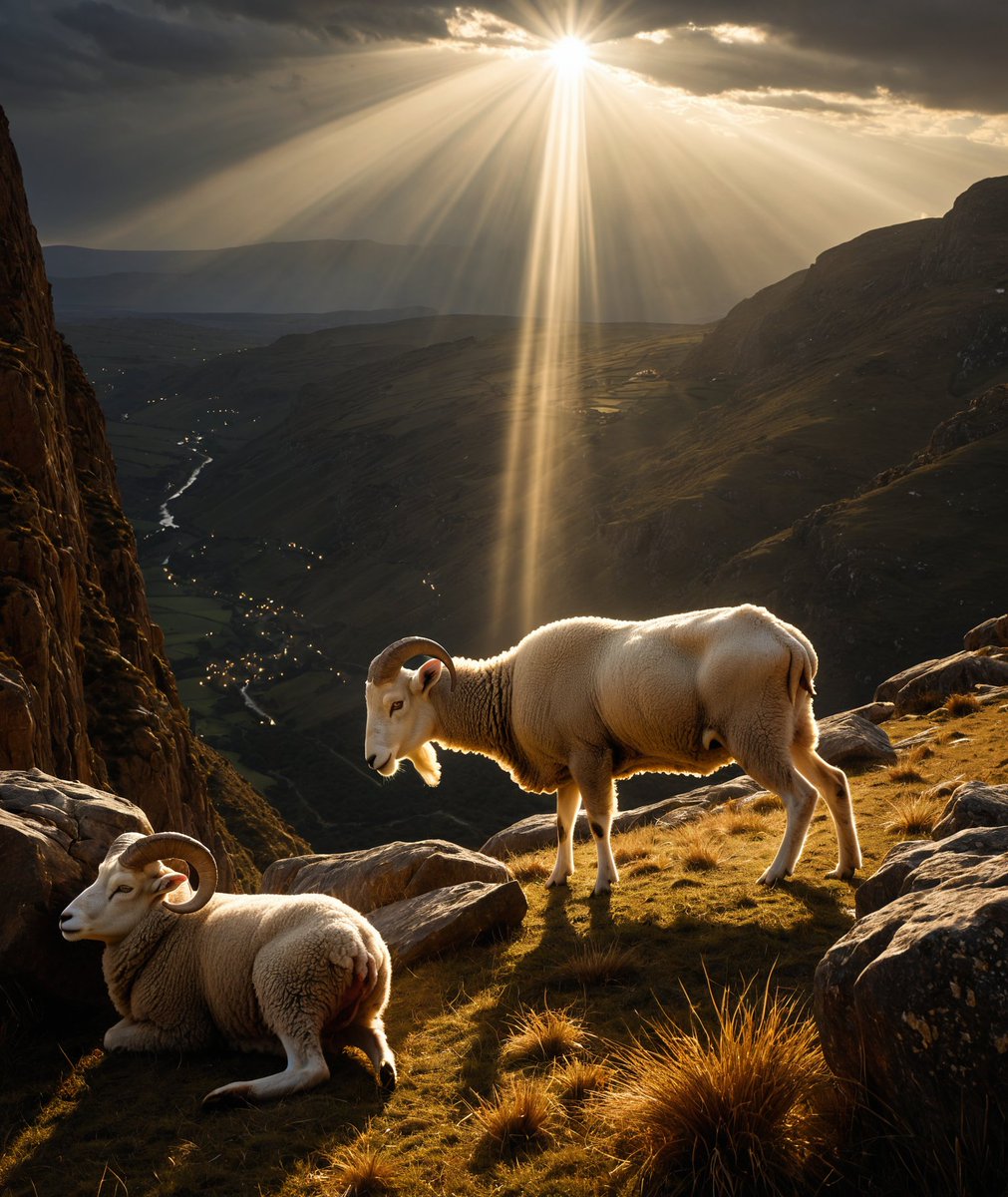 PixelSpellbook's tweet image. The light crowns even the quiet guardians of the mountains

#SacredLight #MountainGuardians #FantasyNature #EpicScenery #PixelSpells #MythicVibes #AIart