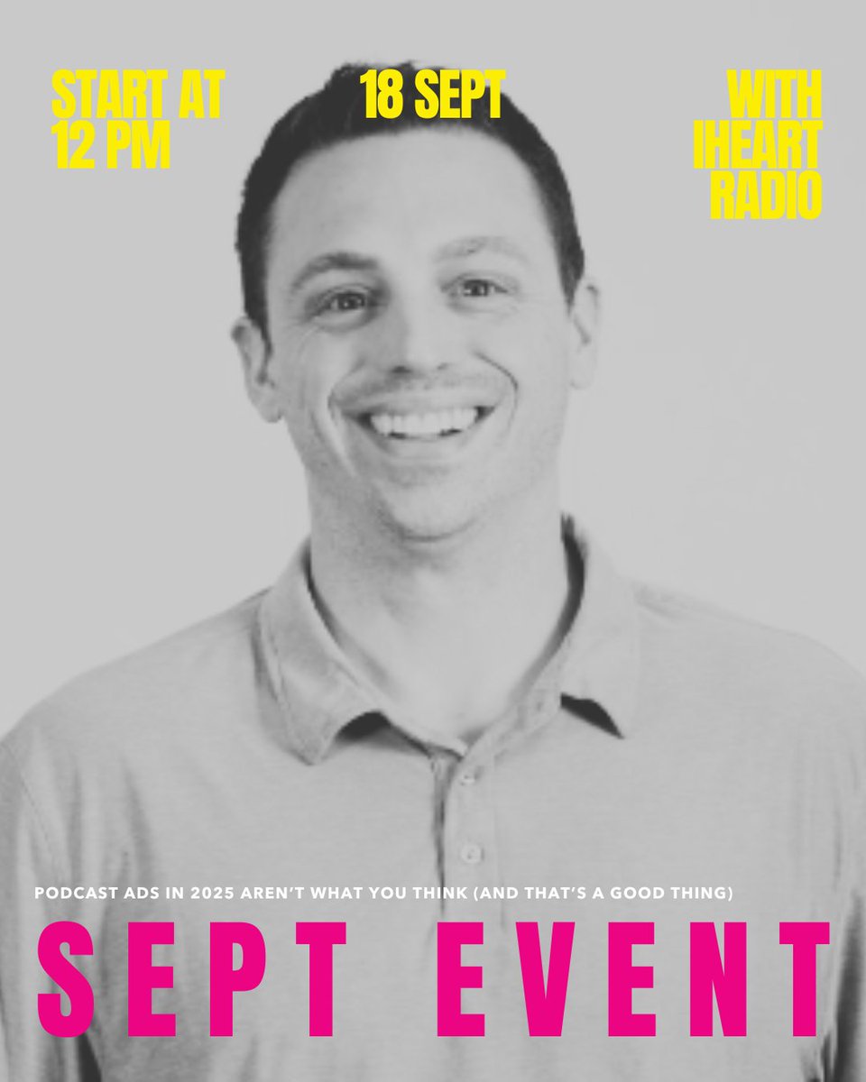 JoinAZIMA's tweet image. Podcasting is no longer niche, it’s a marketing powerhouse.

Join us on Sept. 18 at 12 PM (MST) for a live AZIMA virtual session with Gus Chapdelaine, VP of Sales &amp;amp; Talent Development at iHeartMedia Phoenix. 

Register Here: joinazima.org/events/podcast…