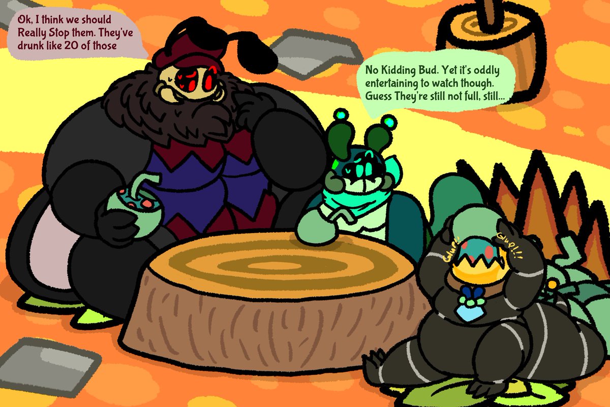 LemmyKirby's tweet image. If it has Berries, they&apos;ll eat it
( This also means drinks as well )

[ #bugfablesoc #bugoc #bugsona #wasp #beetle #berry #monster #bugfables #oc #ocs #sona ]