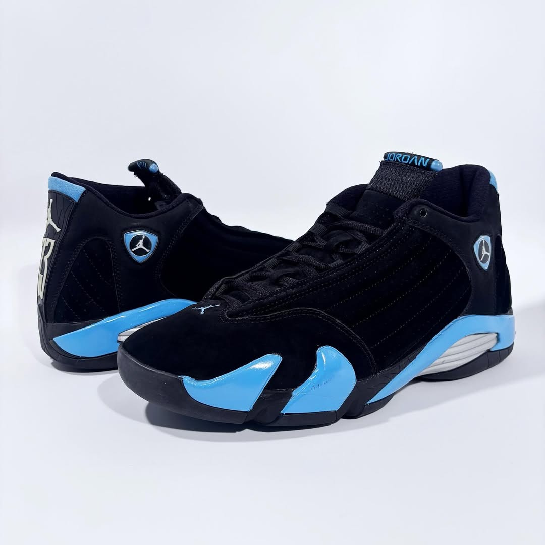 houseofheat's tweet image. Air Jordan 14 “Black University Blue” Releases on March 21, 2026 ❄️🥶

Details ➡️ hoh.news/y1qeMP7T