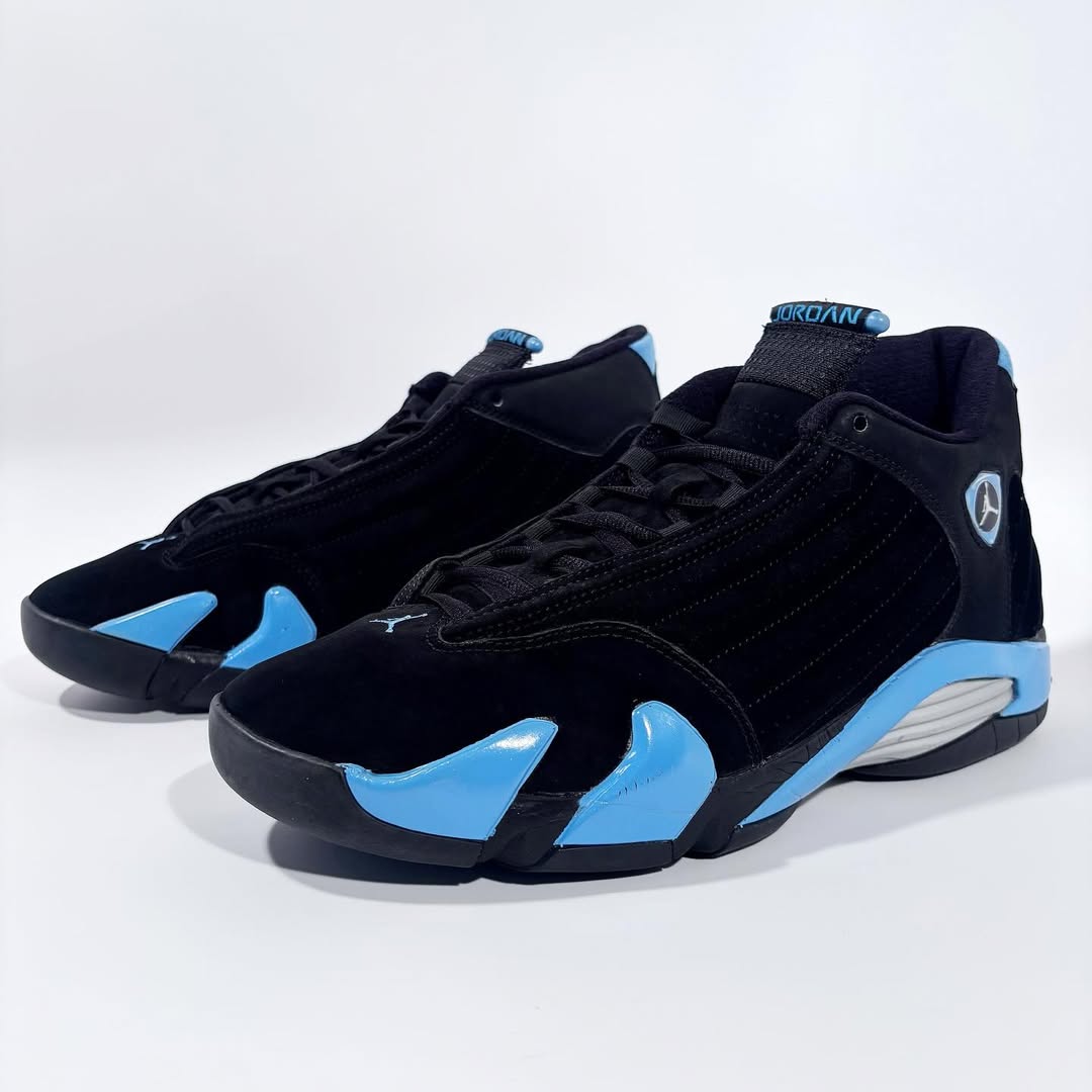 houseofheat's tweet image. Air Jordan 14 “Black University Blue” Releases on March 21, 2026 ❄️🥶

Details ➡️ hoh.news/y1qeMP7T