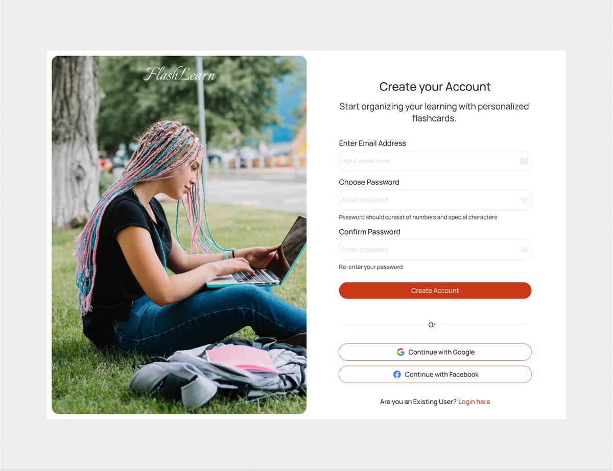 Flashlearn: Simple Sign up &amp; Login screen via Desktop🖥️⚡️
📮Need a website designer? Send a DM..