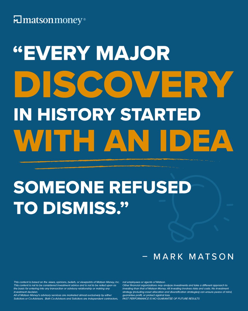 MatsonMoney's tweet image. Innovation can begin when someone dares to nurture a simple idea into something the world can’t ignore. #Innovator #Entrepreneur #Leadership
