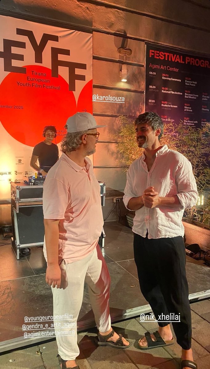 E continua o festival de Cinema em Tirana, com a presença do Nik! Amanhã acontecerá a entrega dos prêmios aos filmes vencedores!
Ser convidado para integrar o júri em um festival de cinema, só ressalta a importância do Nik no cenário internacional! Parabéns! Que a cada dia seu