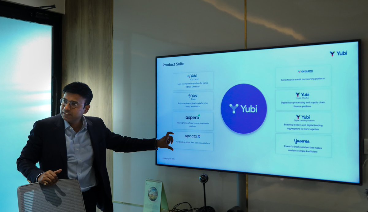 Met the incredible team from Yubi, a unified credit platform that provides end-to-end tech infrastructure for India’s debt market. Their solutions connect borrowers, lenders and investors on a single platform, powering the entire credit lifecycle.

We discussed how their