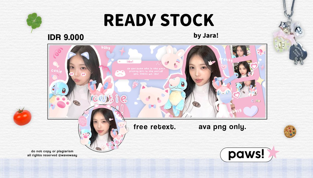 help repost/rt please? thank you!

meowning all! 🐈 aku punya layout ready stock Jennie BLACKPINK, Jiwoo dan Ian HEARTS2HEARTS bisa langsung kamu ambil sekarang via DM akuu 💬✨

🥣 details on pict!
💰QRIS
#zonauang #zonaba rs bp h2h