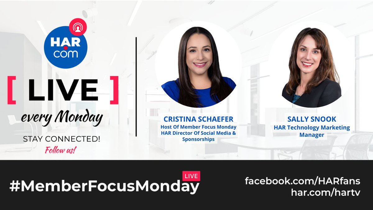 ICYMI - "8 million people approximately visit our site on a monthly basis. Use the tools HAR.com has to promote you." This week, HAR Technology Marketing Manager Sally Snook joined us to share the best  marketing tools for HAR members. Watch the replay now!