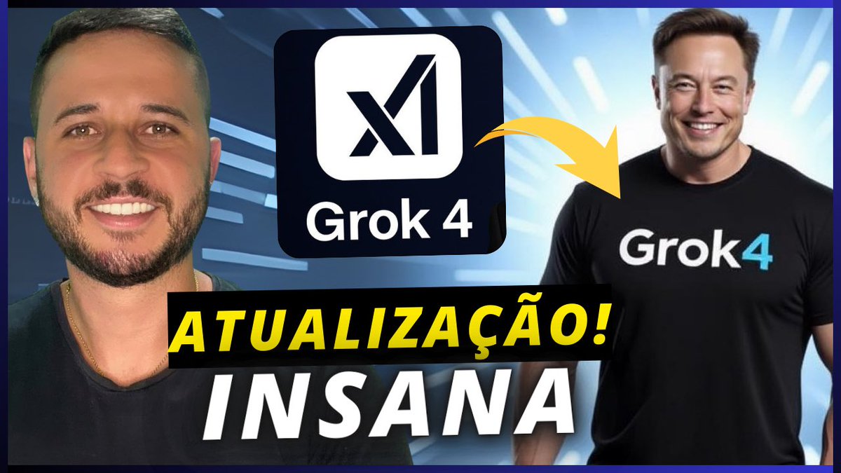 gsousa07's tweet photo. Testei o GROK 4, a Inteligência Artificial SEM CENSURA de Elon Musk (Tutorial Passo a Passo) 

ASSISTA AQUI: https://t.co/Z6IvdA6Mfz https://t.co/gzGd1sIGB7
