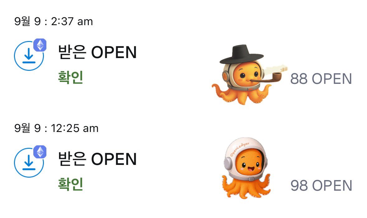 🐙OpenLedger 덕분에 월요병 없을 무
<a href="/OpenledgerHQ/">Openledger</a> 

잠든 사이에 크리스마스 선물처럼 오픈렛저 에어드랍이 들어왔습니다!

기념으로 어제는 오픈렛저 티셔츠를 입고 출근해서 점심으로는 쭈삼을 먹었습니다..

멋지고 통큰 이벤트 열어주신 체리님 <a href="/cherrycoco_6468/">🍒Cherrycoco 🏄‍♀️🐙 🫧</a> 감사드려요!
낭낭하게 챙겨준