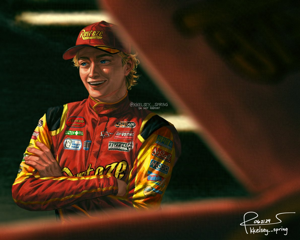 all smiles in the garage