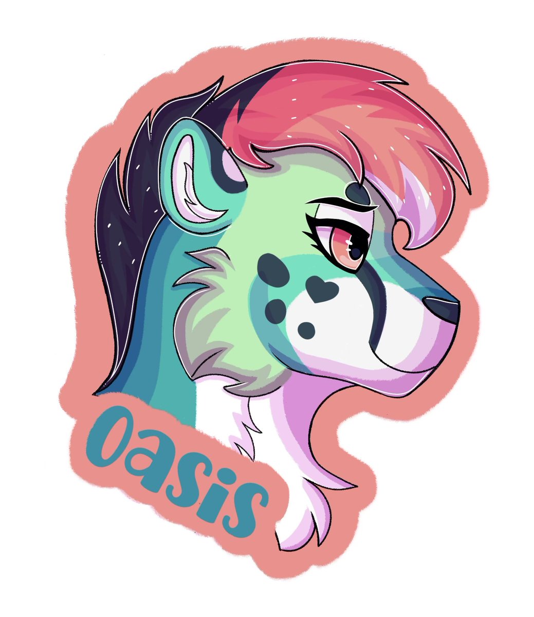 snowsweptjay's tweet image. Fanart badges I made and gave to @SeasideChee &amp;amp; @paradoxxpalms at Denfur 🩷
