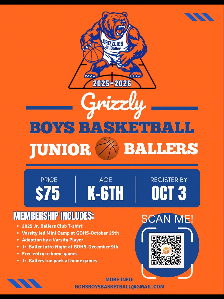 Come be apart of the Jr. Ballers Grizzly Club! #GROWL

 my.cheddarup.com/c/gohsbbbbc-jr…