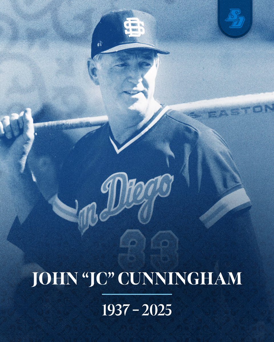 It's with great sadness that we share news of the passing of our beloved former coach, John Cunningham.

Coach Cunningham built Torero baseball from nearly the ground up and helped shape USD Athletics through its earliest, formative years. He won 843 games across 35 seasons and