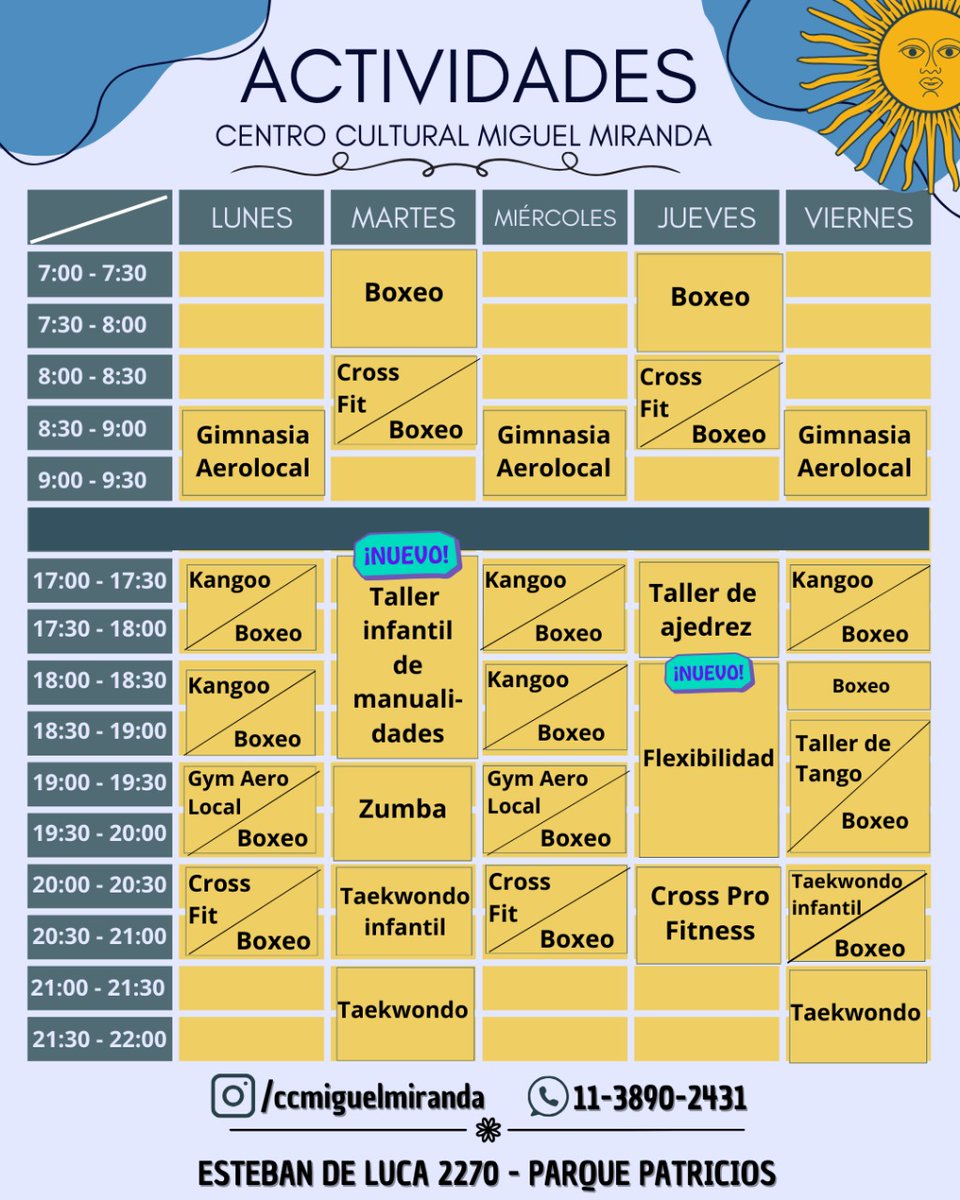 ¡TODAS LAS ACTIVIDADE!
 📲 WhatsApp: 11-3890-2431 📲Instragram: ccmiguelmiranda . ¡Sumate!