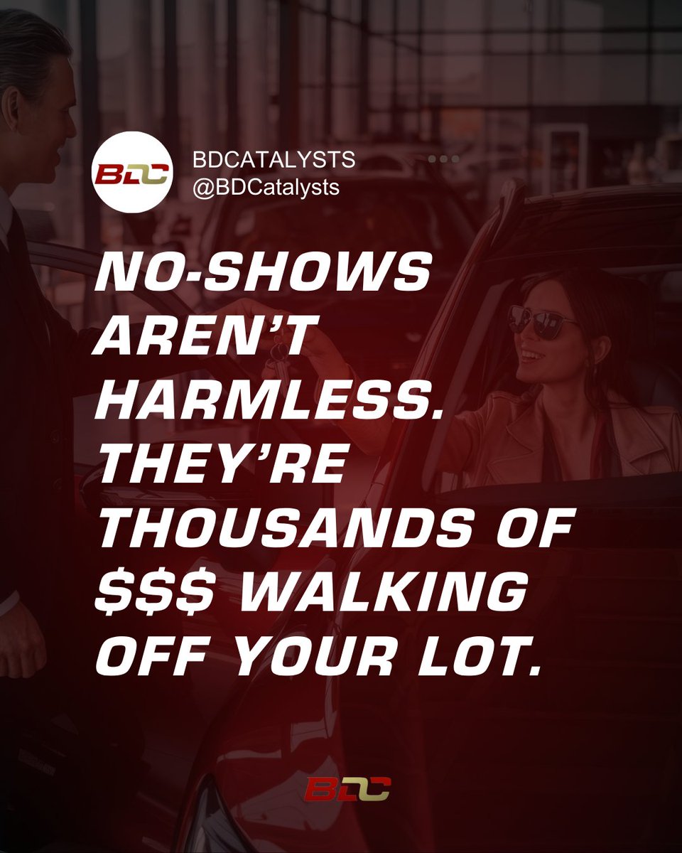 BDCatalysts's tweet photo. That no-show you shrugged off?
Yeah, that was $2K gross profit slipping right past you.
No-shows aren’t harmless. They’re silent killers. https://t.co/zEdmX9kFvf