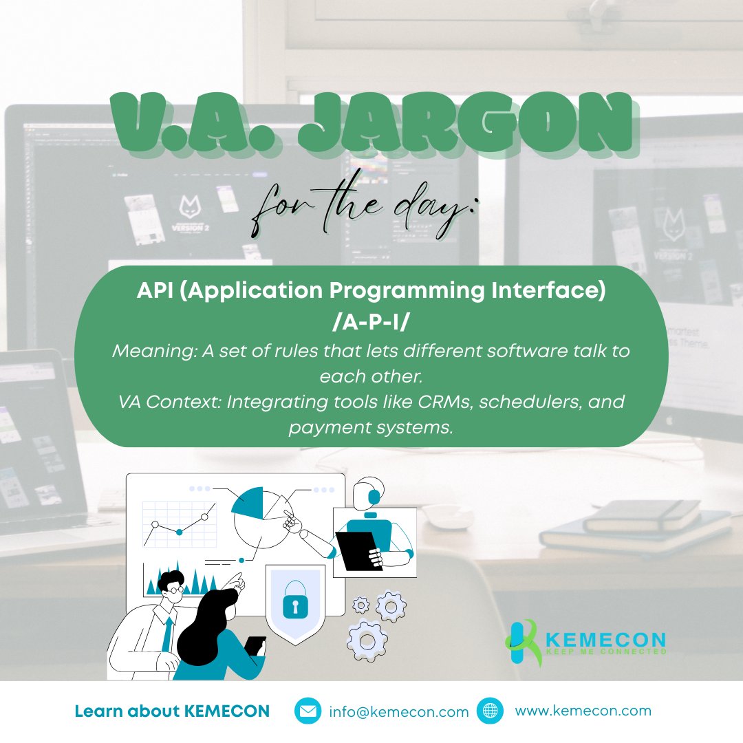 kemecon_'s tweet image. APIs connect the dots between your CRM, scheduler, and payment system.
Follow this page to learn more! 👍
#WordOfTheDay #API #TechSimplified #Kemecon