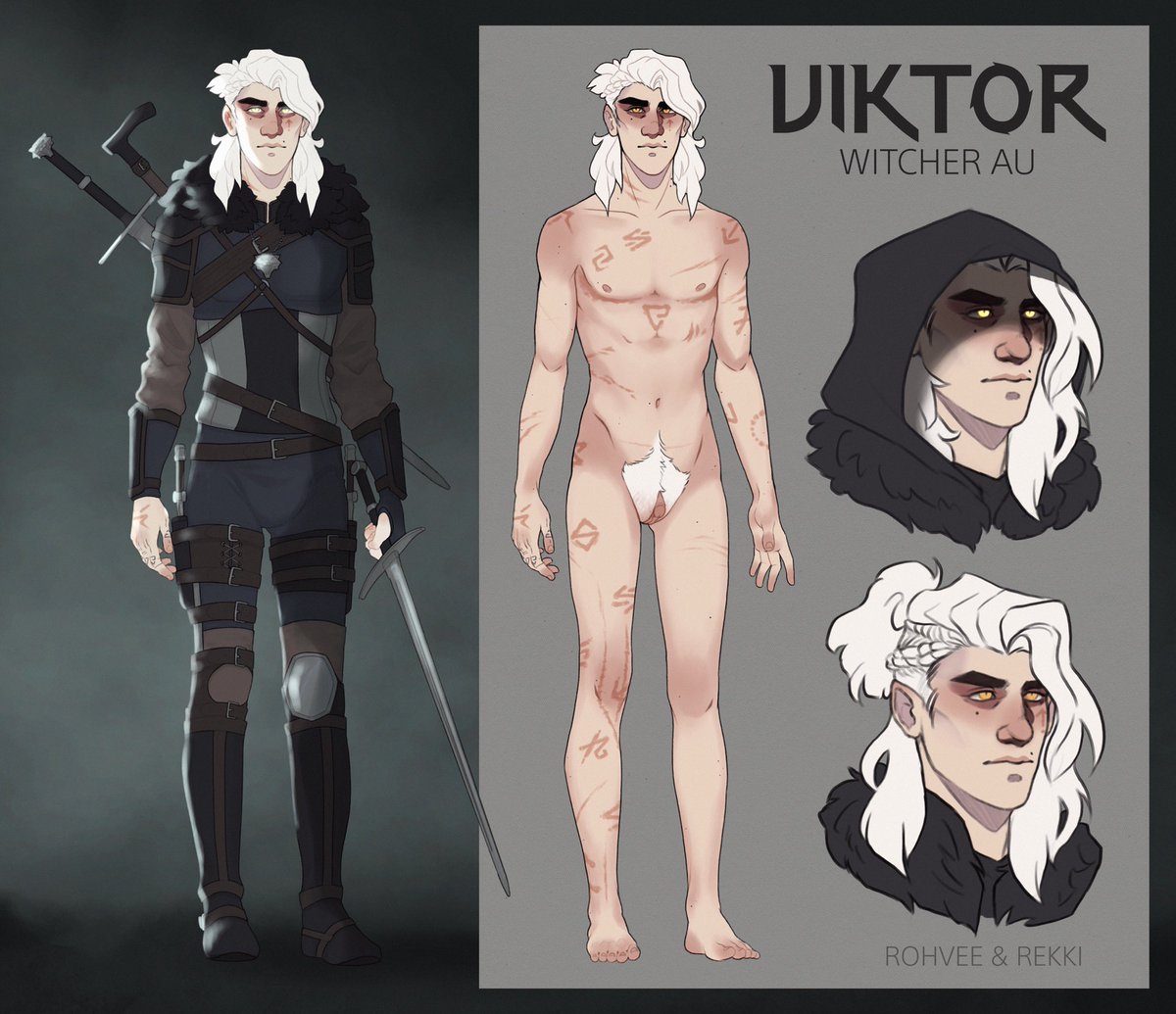 Had SO much fun bringing Witcher Viktor to life for <a href="/yoongisleeves/">rekki arcane</a> delicious #Jayvik fic! 🐺🖤 Rated E, mind the tags!

archiveofourown.org/works/70523491