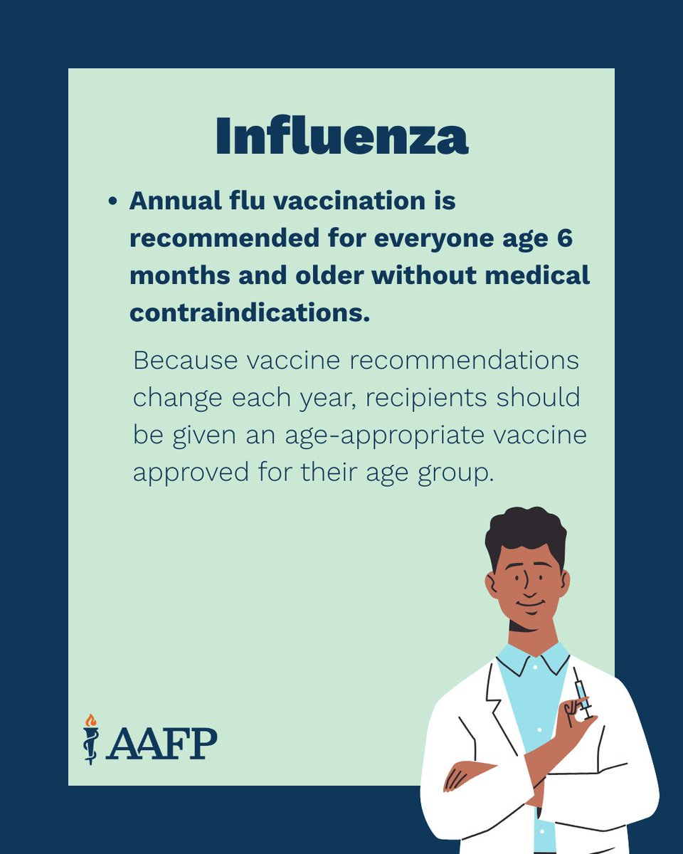 The AAFP has announced the release of our fall immunization recommendations, reinforcing our unwavering commitment to the health of communities across the country.  Read more about our recommendations: bit.ly/4mazocT