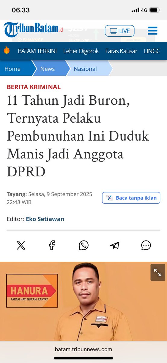 seberapa fvcked up negeri kita?

sefvcked up ini.

bagaimana buronan bisa jadi calon, yang pasti pasang baliho dimana-mana?

bagaimana buronan bisa dapat skck?

bagaimana buronan kasus pembunuhan difasilitasi partai sampai lolos?